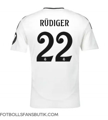 Real Madrid Antonio Rudiger #22 Replika Hemmatröja 2024-25 Kortärmad